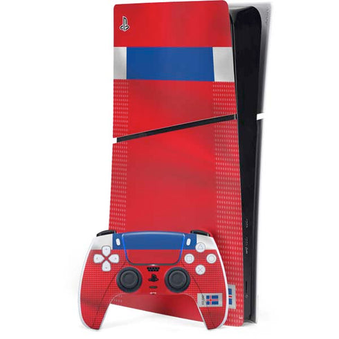 Iceland Soccer Flag PS5 Slim Digital Edition Console Skin